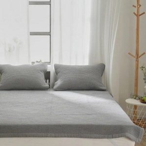 하프데이 국내 제조 피그먼트 60수 순면 줄누빔 밴딩패드