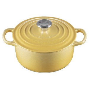 르크루제 시그니처원형 냄비, 20cm, 카모마일, 1개