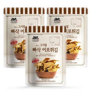 수산곳간 카놀라유 빠삭 어포튀김, 100g, 3개