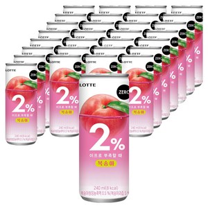 이프로 부족할때 복숭아 제로, 240ml, 30개