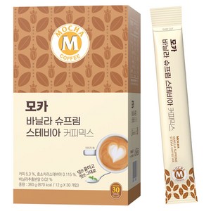 모카씨엔티 바닐라 슈프림 스테비아 커피믹스, 12g, 30개입, 1개