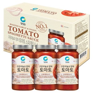 청정원 토마토 스파게티소스, 600g, 3개