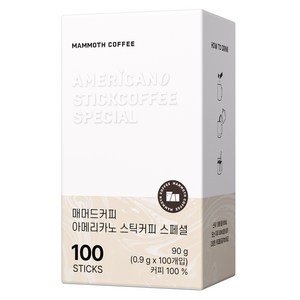 매머드커피 아메리카노 스페셜 스틱커피, 100개입, 900mg, 1개
