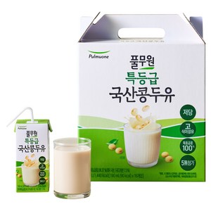 풀무원 특등급 국산콩 두유, 190ml, 16개