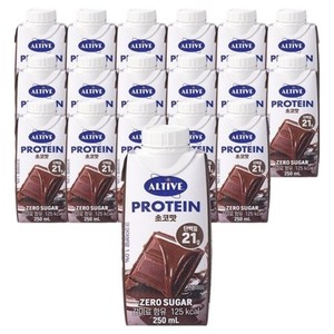 얼티브 프로틴 초코맛, 250ml, 18개