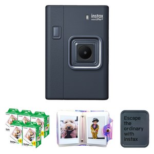 인스탁스 미니 리플레이 플러스 즉석카메라 미드나잇블루 필름 100p 홀로그램 1단앨범 틴케이스 랜덤발송