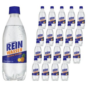 라인바싸 탄산음료 파인애플 페트, 500ml, 20개