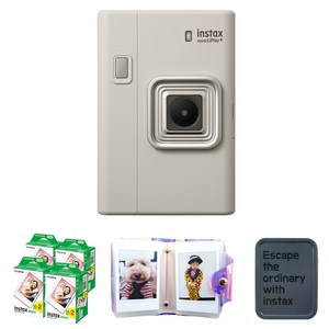 인스탁스 미니 리플레이 플러스 듀얼 카메라 샌드베이지 필름 80p 홀로그램 1단 앨범 틴케이스 랜덤발송