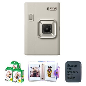 인스탁스 즉석카메라 샌드베이지 + 필름 60p + 홀로그램 1단 앨범 + 틴케이스 랜덤발송 세트