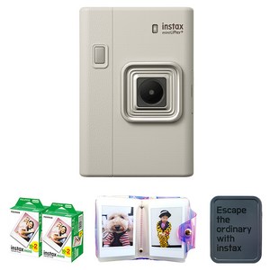 인스탁스 미니 리플레이 플러스 즉석카메라 샌드베이지 필름 40p 홀로그램 1단앨범 틴케이스 랜덤발송
