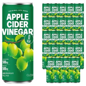 클룹 애사비소다 매실 제로 탄산음료, 250ml, 24개