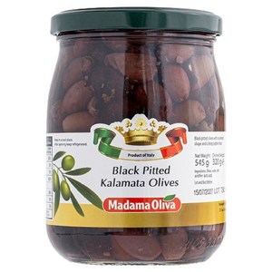 마다마올리바 블랙 피티드 깔라마따 올리브절임, 545g, 1개