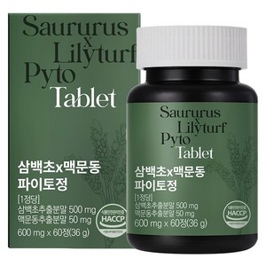 이롭핏 삼백초 x 맥문동 파이토정 36g, 60정, 1개