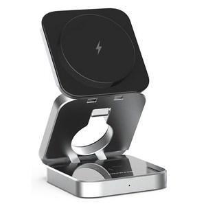 스마텍 갤럭시 아이폰 워치 호환 3 in 1 접이식 맥세이프 무선 충전 거치대