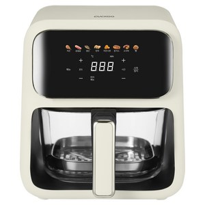 쿠쿠 글라스도어 투명 유리 바스켓 에어프라이어 4L