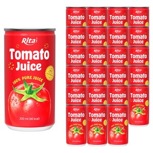 리타 토마토 주스, 200ml, 24개