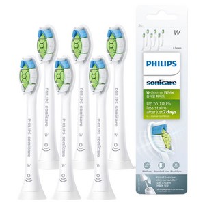 필립스코리아 W 옵티멀 화이트 칫솔모 화이트 6p
