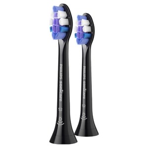 필립스코리아 소닉케어 센서티브 초미세모 칫솔모 블랙 2p