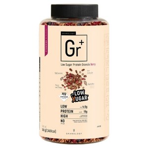 그라놀로지 Gr플러스 저당 프로틴 그래놀라 베리, 340g, 1개