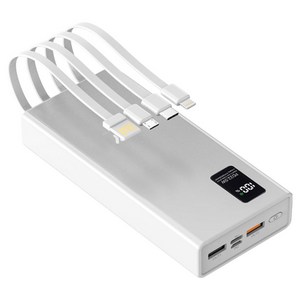 요이치 PD 22.5W 고속 충전 대용량 케이블 일체형 보조배터리 10000mAh 멀티단자