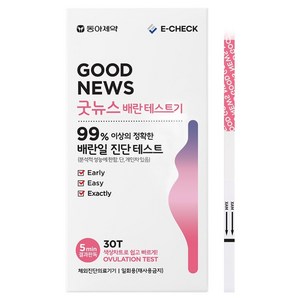 이체크 굿뉴스 배란 테스트기, 30개입, 1개