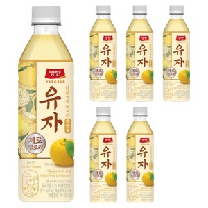 양반 유자 제로, 500ml, 6개