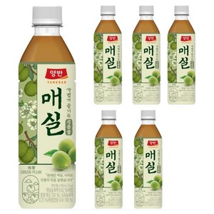 양반 매실 주스, 500ml, 6개