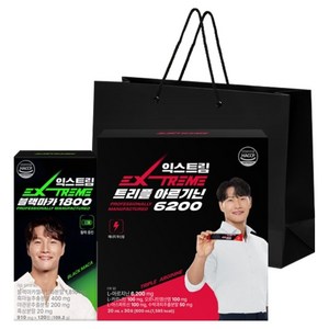 익스트림 트리플 아르기닌 6200 600ml + 블랙마카 1800 120정 패키지 세트 + 쇼핑백