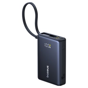 베이스어스 케이블 일체형 보조배터리 45W 10000mAh