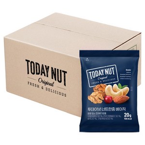 투데이넛 너트한줌 베이직, 20g, 50개