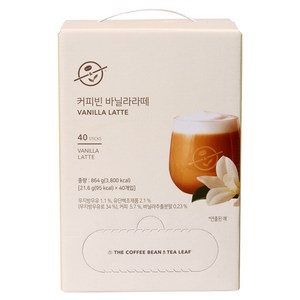 커피빈 바닐라라떼, 21.6g, 40개입, 1개