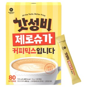 맥널티커피 갓성비 제로슈가 커피믹스, 80개입, 9g, 1개