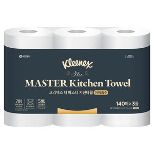 크리넥스 더 마스터 키친타월, 140매, 3개