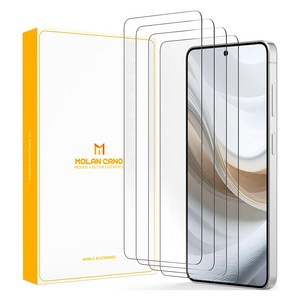 모란카노 플래쉬 강화유리 휴대폰 액정보호필름 4p 세트 투명