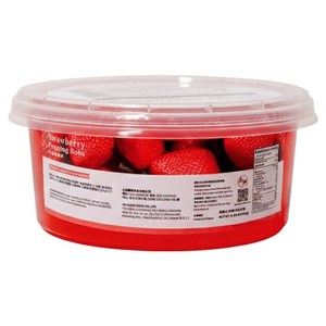 지우저우 스트로베리 딸기 버블티펄 팝핑보바