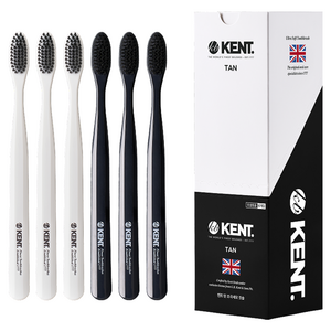 켄트 초극세모 칫솔 탄 2종, 6개입, 1개
