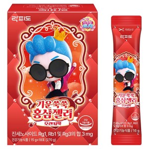 락피도 기운쑥쑥 홍삼젤리 18p, 270g, 1개