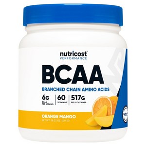 뉴트리코스트 BCAA 파우더 오렌지망고향, 517g, 1개