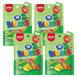 아모스스위츠 블록스 구미 카키트 젤리, 56g, 4개