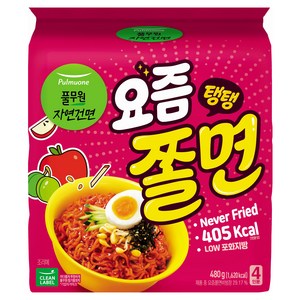 풀무원 요즘 탱탱쫄면 120g, 4개
