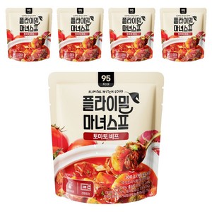 플라이밀 마녀스프 토마토 비프, 300g, 5개