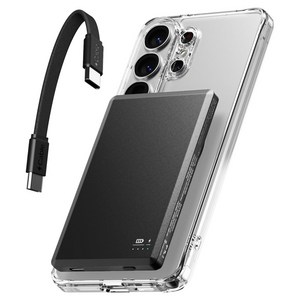 신지모루 발열차단 Qi2 초고속 반고체 세미솔리드 배터리셀 오반고 M슬림팩 PD 20W 5000mAh 맥세이프 보조배터리 C타입