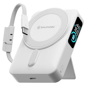 신지모루 발열차단 Qi2 초고속 반고체 세미솔리드 배터리셀 오반고 M파워팩 초고속 맥세이프 보조배터리 10000mah C타입