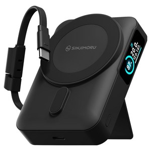 신지모루 발열차단 Qi2 초고속 반고체 세미솔리드 배터리셀 오반고 M파워팩 초고속 맥세이프 보조배터리 10000mah C타입