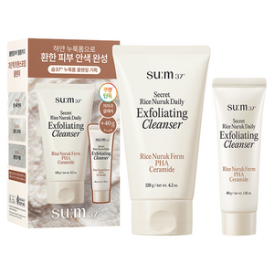 숨37도 시크릿 라이스 누룩 필링 투 폼 클렌저 120g + 40g 세트