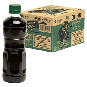 아이브루 디카페인 아메리카노 블랙커피 무라벨, 400ml, 20개