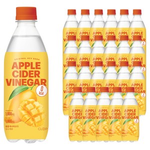 클룹 애사비소다 망고 제로 탄산음료, 500ml, 24개