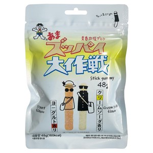 왕왕 스파이대작전 스틱젤리 요구르트맛 / 크림소다맛, 48g, 1개
