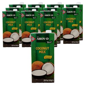 아로이디 코코넛밀크, 1L, 12개