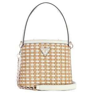 게스 여성용 아탈리아 크로스바디 버킷백 RP2A37J2WHT